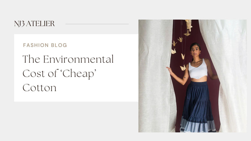 Comparison of cheap conventional cotton vs GOTS certified organic cotton - sustainable fashion blog by NJ3 Atelier