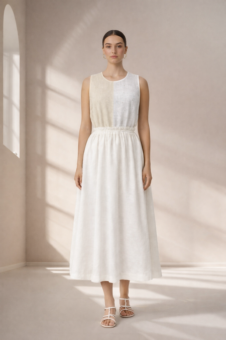 sleeveless maxi dresses Sky Blue Ruched Tiered Sleeveless Maxi Dress