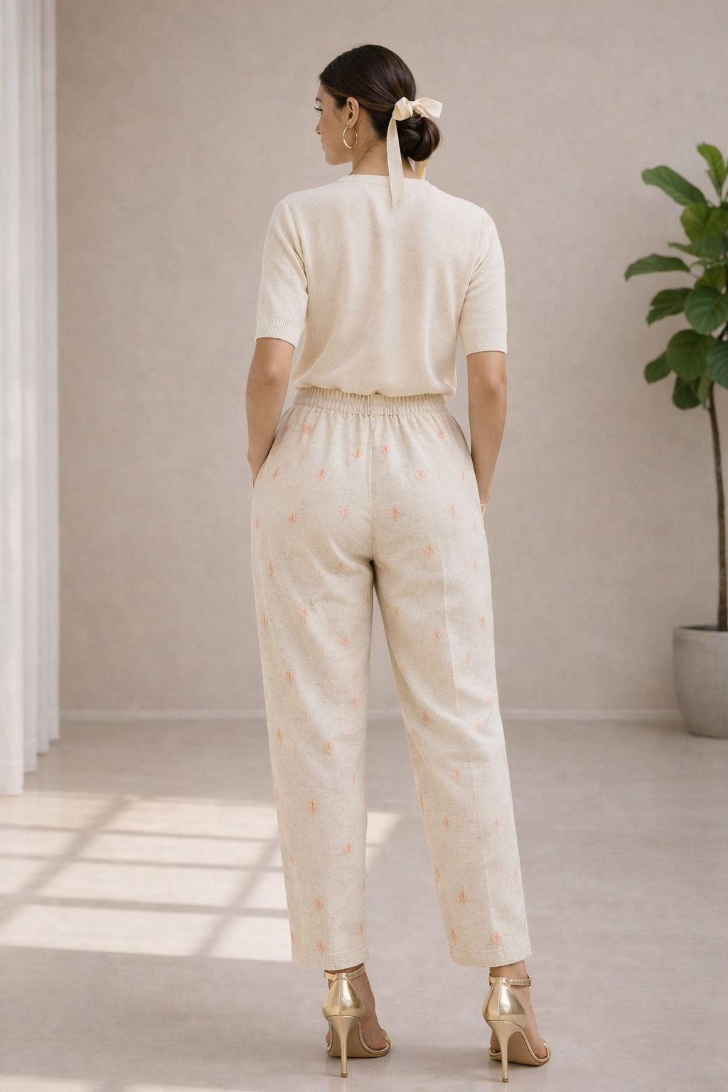 Soft Petal Linen Pants