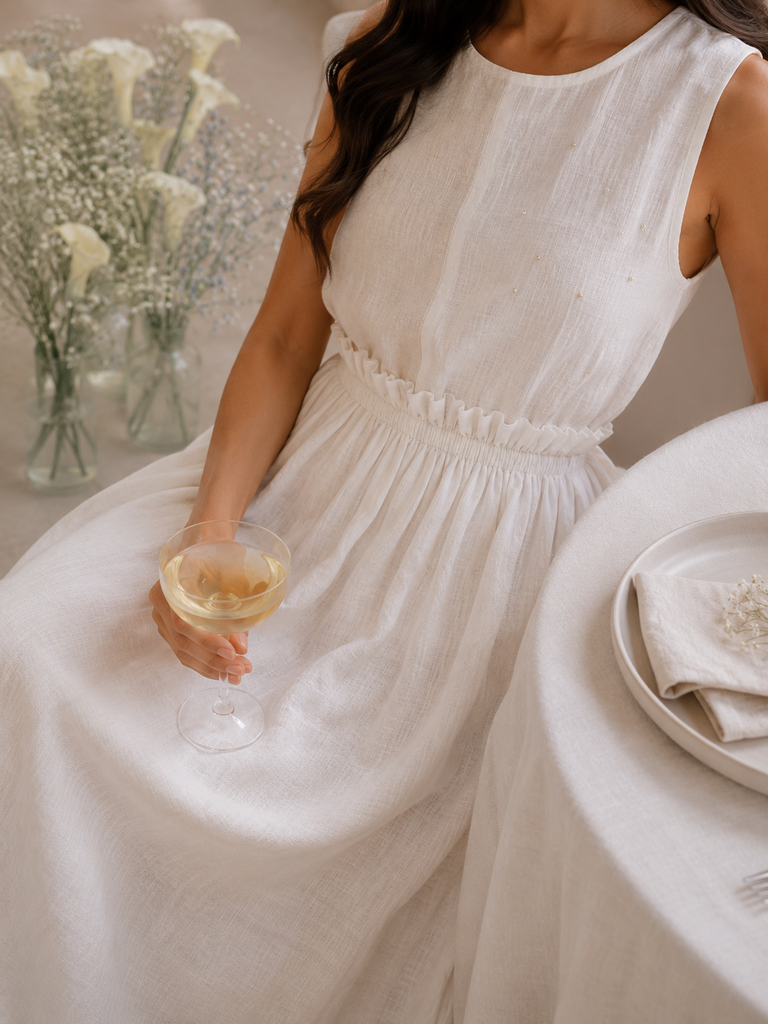 Lumière Linen Dress