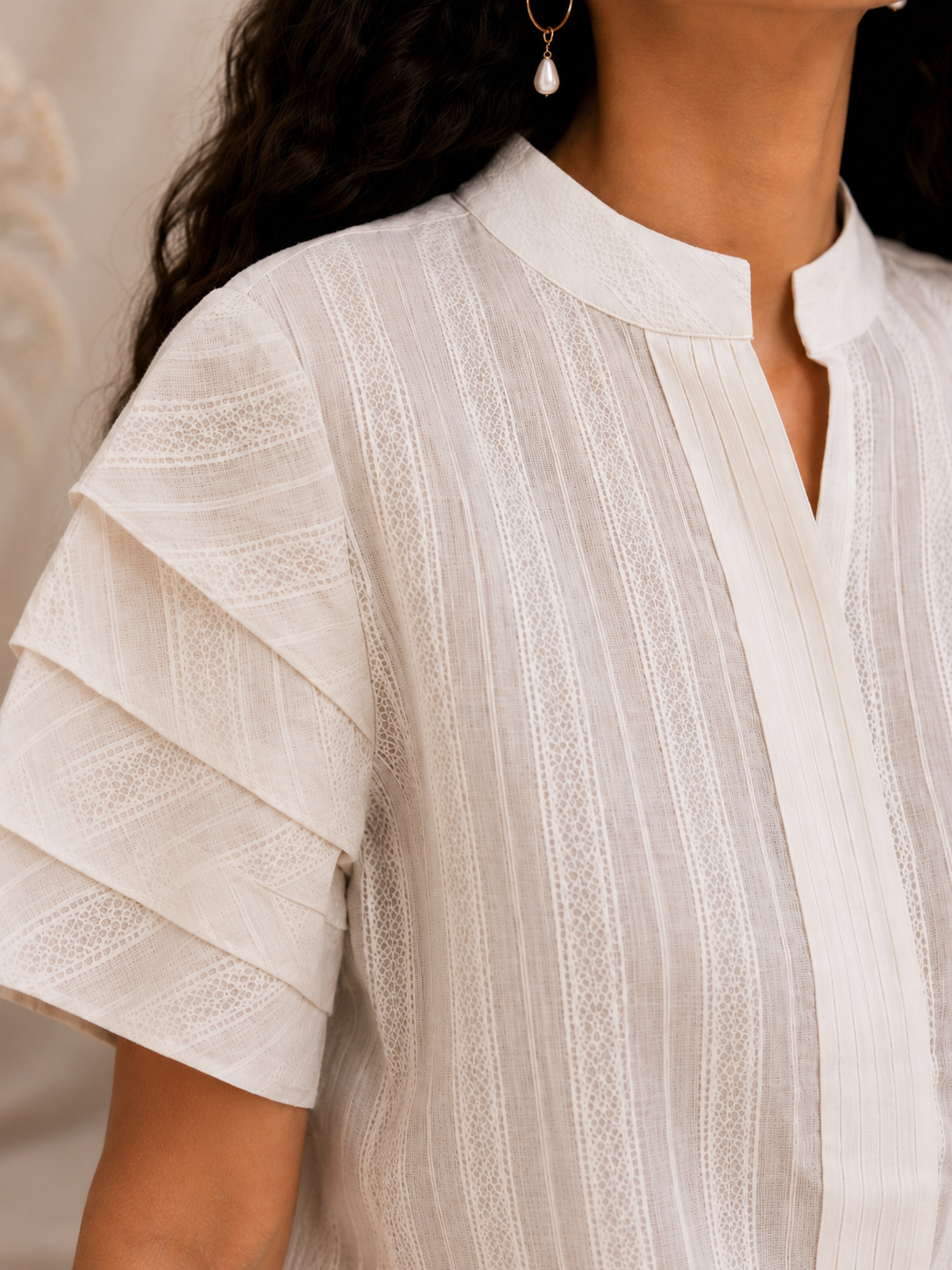 Lumière Pintuck Shirt