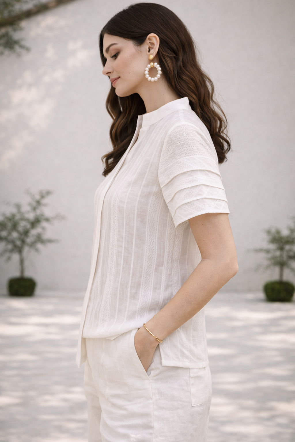Lumière Pintuck Shirt