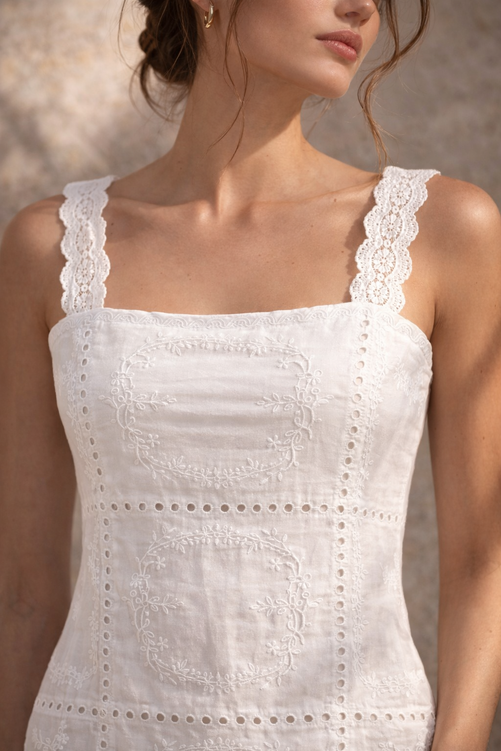 Ethereal Lace Strap Dress