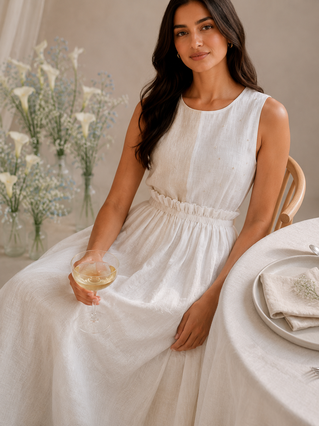Lumière Linen Dress