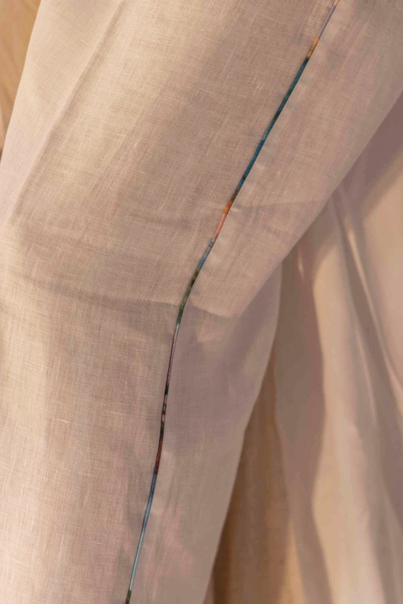 Elegant handloom Millefleur coord set in premium fabric, showcasing artisan craftsmanship and luxury womenswear design