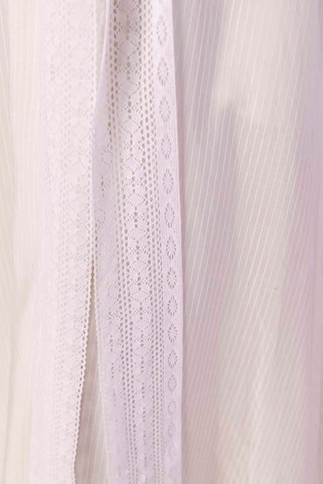 Valencia Stripe Lacy Dress