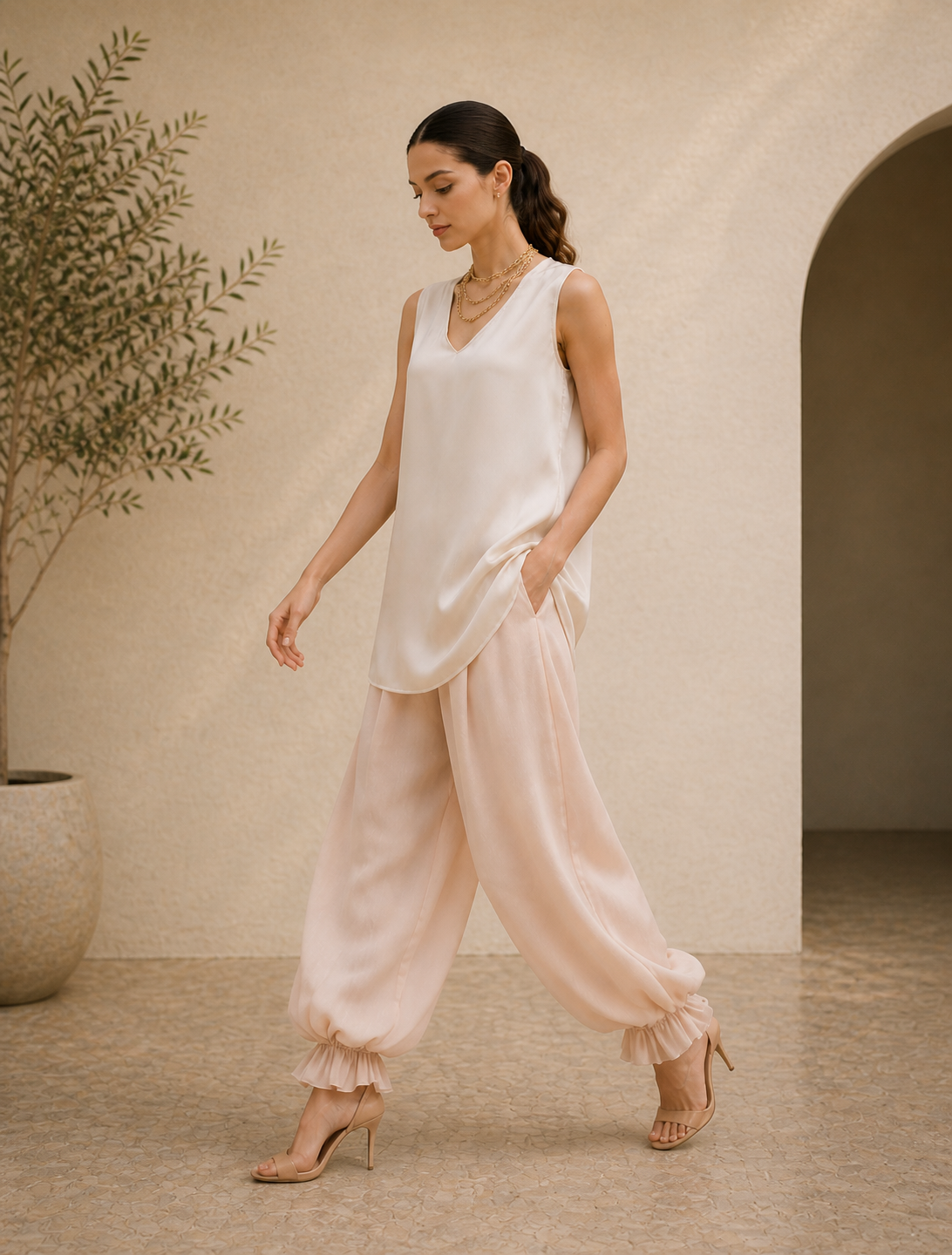 Zephyra Chiffon Pants