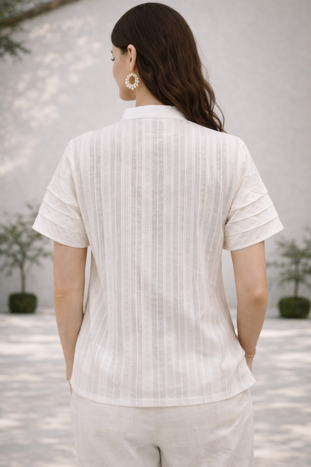 Lumière Pintuck Shirt