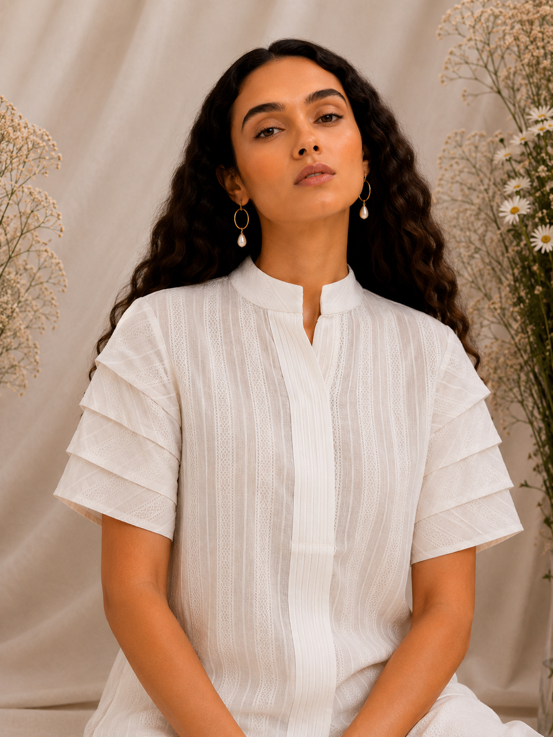 Lumière Pintuck Shirt