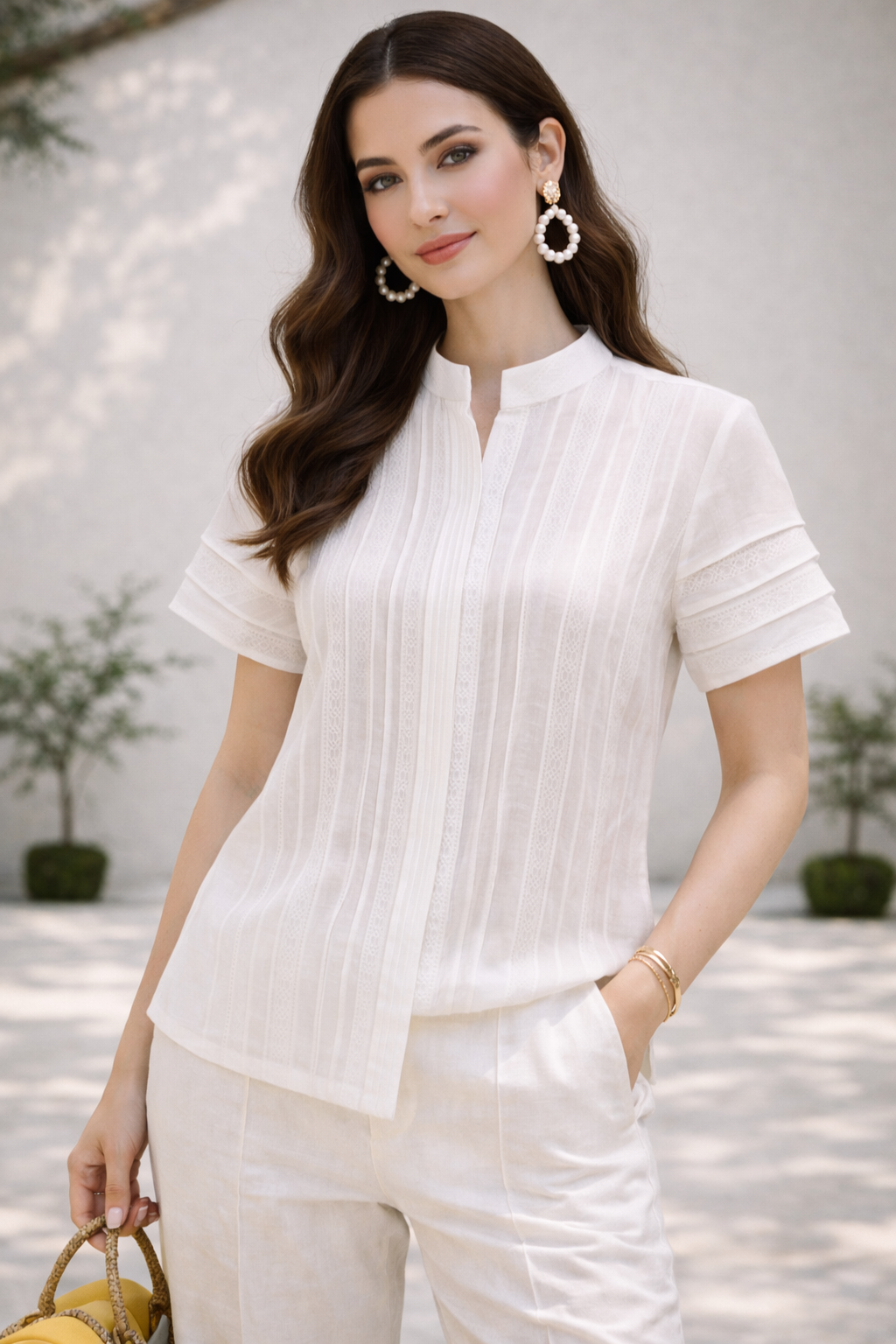 Lumière Pintuck Shirt