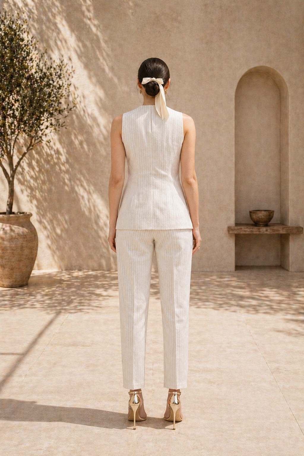 Sable Stripe Linen Jacket