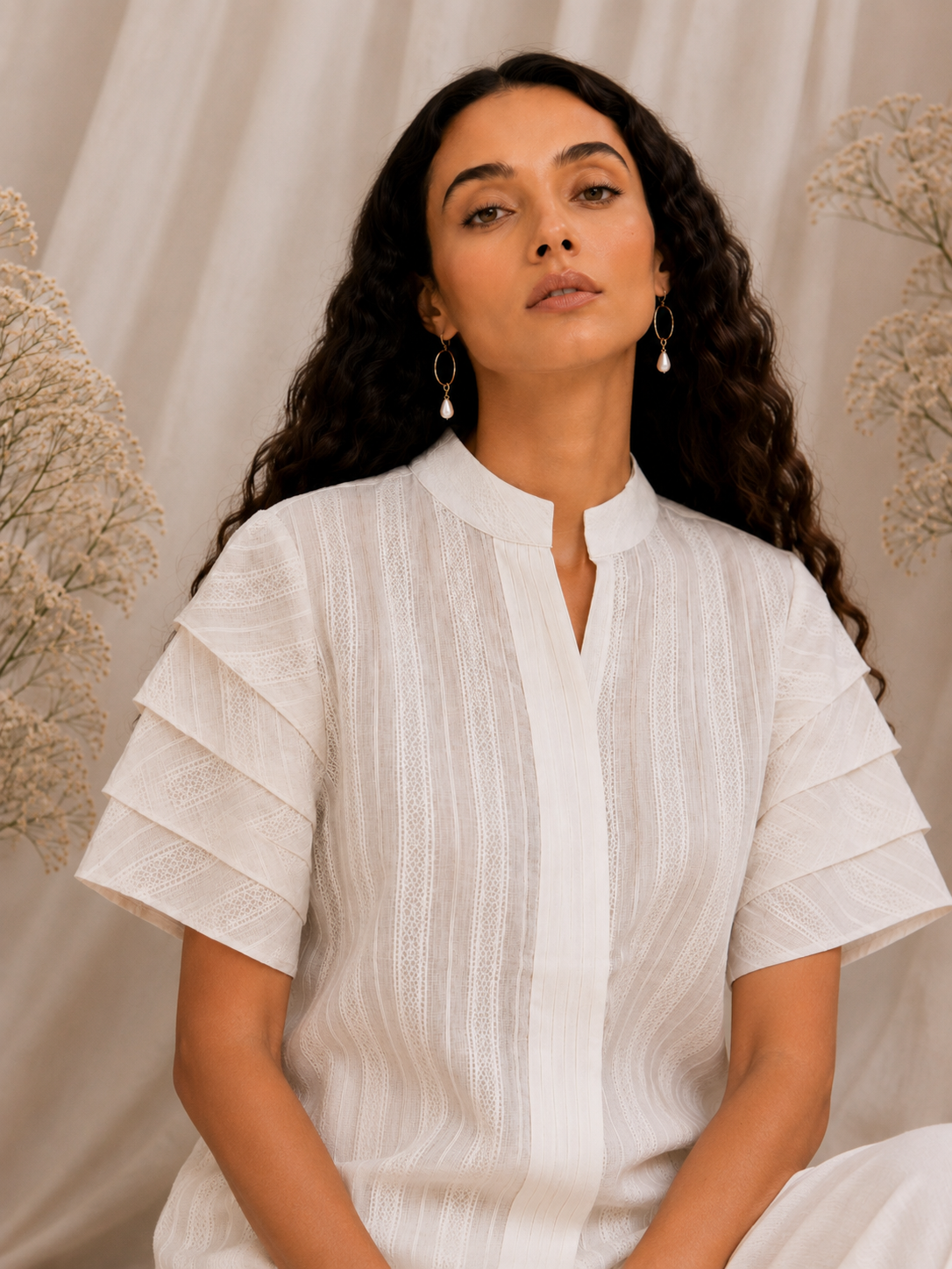 Lumière Pintuck Shirt