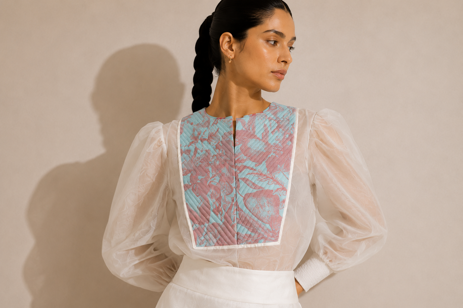 Blush Élan Organza Top
