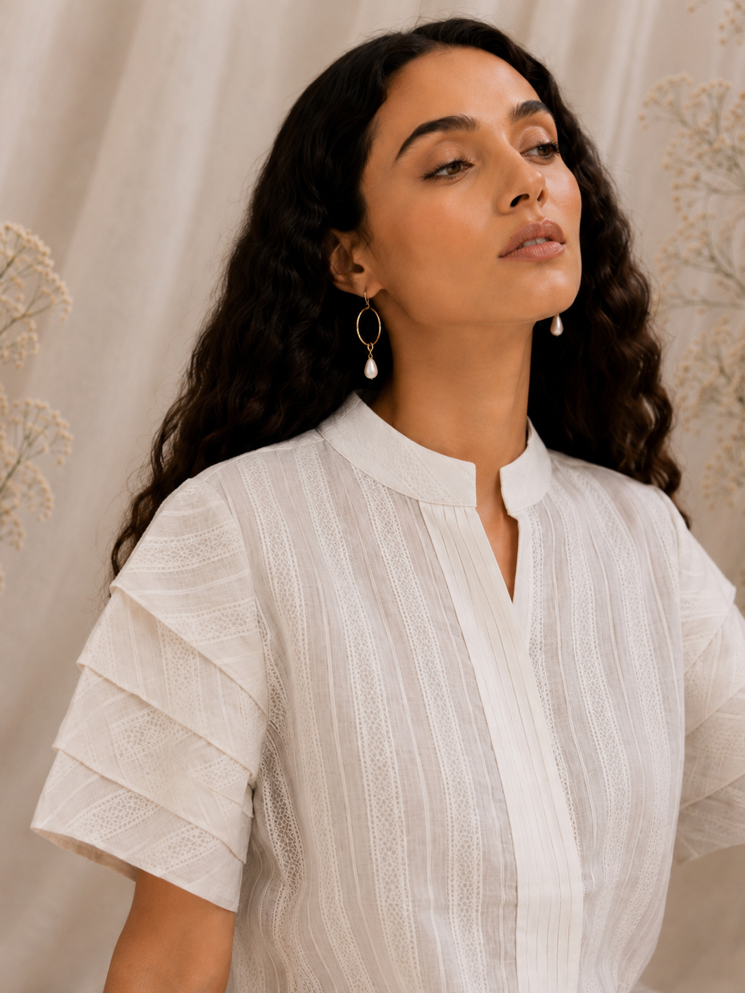 Lumière Pintuck Shirt