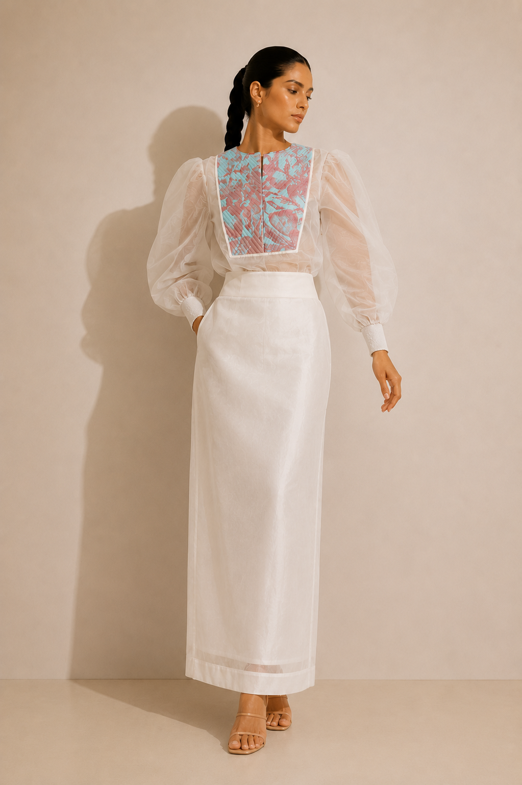 Blush Élan Organza Top