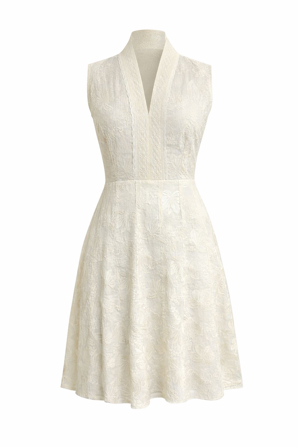 Dual Tone Lace Panel Dress