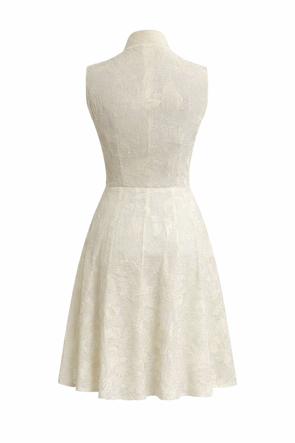 Dual Tone Lace Panel Dress